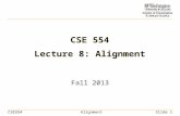 CSE554AlignmentSlide 1 CSE 554 Lecture 8: Alignment Fall 2013.