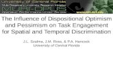 The Influence of Dispositional Optimism and Pessimism on Task Engagement for Spatial and Temporal Discrimination J.L. Szalma, J.M. Ross, & P.A. Hancock.