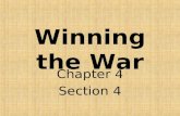 Winning the War Chapter 4 Section 4 MATCHING 1.Burgoyne 2.Cornwallis 3.Howe 4.John Jay 5.Arnold A.Defeated at Yorktown B.Commander of all British forces.