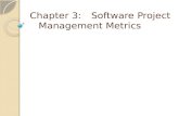 Chapter 3: Software Project Management Metrics. What is a Metric A metric enables you to measure the quality of a factor. E.g., prototype, the metrics.