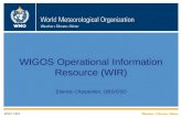 WIGOS Operational Information Resource (WIR) Etienne Charpentier, OBS/OSD WMO; OBS.