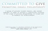 Committed to Give is a subsidiary initiative of two organizations: Sheatufim – The Israel Center for Civil Society Jewish Funders Network (JFN) A group.