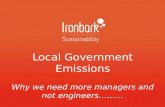 Local Government Emissions Why we need more managers and not engineers………