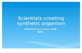 Scientists creating synthetic organism B9802095 Kevin Sheu ( 許傑 ) 醫學二.