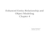 Database Management COP4540, SCS, FIU Enhanced Entity-Relationship and Object Modeling Chapter 4.