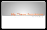 My Three Functions By David Bishop. The Square Root Function.