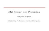 JINI Design and Principles Ranjita Bhagwan CSE225: High-Performance Distributed Computing.
