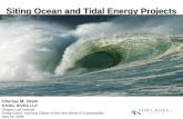Siting Ocean and Tidal Energy Projects Cherise M. Oram STOEL RIVES LLP Oregon Law Institute Going Green: Advising Clients in the New World of Sustainability.