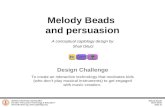 Stanford University, Spring 2001 Ed 225x “Persuasive Technology & Education” ,  Melody Beads Shuli Gilutz Slide #1 Melody.