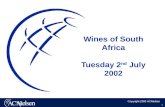 Copyright 2000 ACNielsen 1 Wines of South Africa Tuesday 2 nd July 2002.