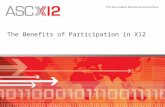 The Benefits of Participation in X12. 2 X12 Participation… Accelerates the your organization’s mission/vision/strategy –All organizations that participate.