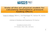 State-of-the-art physical models for calculating atmospheric pressure loading effects 1 Geodätische Woche 2010 5-7 October, 2010 - Köln, Germany Dudy D.