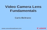 Video Camera Lens Fundamentals Carlo Beltrano .