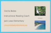 Cecilia Bados Instructional Reading Coach Jack Lowe Elementary cnavarrodebados@dallasisd.org Honduras.