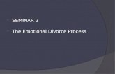 SEMINAR 2  The Emotional Divorce Process. Chapter 4, Emotions Involved in Divorce, Step-by- Step Manual  Emotions  Likened to a temporary mental.