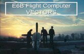E6B Flight Computer VECTORS. –TRIANGLE of VECTORS – HEADING vs TRACK – AIRSPEED vs GROUNDSPEED – MEASURING ON THE MAP – E6B VECTORS – BASIC ROUTE SELECTION.