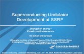 Superconducting Undulator Development at SSRF Zhengchen Zhang 1,2 E-mail: zzc@sinap.ac.cn On behalf of SCU team 1.Shanghai Institute of Applied Physics,