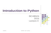 9/14/2015BCHB524 - 2015 - Edwards Introduction to Python BCHB524 2015 Lecture 4.