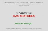 Chapter 13 GAS MIXTURES Mehmet Kanoglu Copyright © The McGraw-Hill Companies, Inc. Permission required for reproduction or display. Thermodynamics: An.
