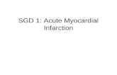 SGD 1: Acute Myocardial Infarction. PATHOLOGY Chest Pain An unpleasant sensation in the anterior wall of the thorax –actual or potential tissue damage.