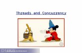 Threads and Concurrency. Threads A thread is a schedulable stream of control. defined by CPU register values (PC, SP) suspend: save register values in.