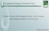 Cindy Grimm Parameterizing N-holed Tori Cindy Grimm (Washington Univ. in St. Louis) John Hughes (Brown University)