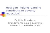 How can lifelong learning contribute to poverty reduction? Dr. Jittie Brandsma Brandsma Training & Learning Research, the Netherlands.