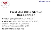 Dallas 2015 TFQO: Jan Jensen COI #115 EVREVs: Pascal Cassan COI #40; Daniel Meyran COI #161 ; Jeffrey Ferguson COI #81 Taskforce: First Aid First Aid 801: