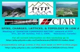 SPINS, CHARGES, LATTICES, & TOPOLOGY IN LOW d Meeting of “QUANTUM CONDENSED MATTER” network of PITP (Fri., Jan 30- Sunday, Feb 1, 2004; Vancouver, Canada)