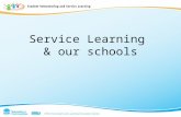 Service Learning & our schools. Quality teaching Student engagement & retention Values education Student welfare School community partnerships Our schools.