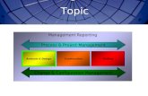 Topic Management Reporting Analysis & Design ConstructionTesting Process & Project Management Change & Configuration Management.
