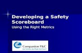 Developing a Safety Scoreboard Using the Right Metrics.