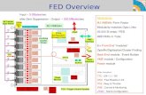 FED Overview VME-FPGA TTCrx BE-FPGA Event Builder Buffers FPGA Configuration Compact Flash Power DC-DC DAQ Interface 12 Front-End Modules x 8 Double-sided.
