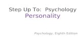 Step Up To: Psychology Personality Psychology, Eighth Edition.