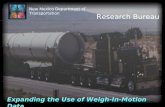 New Mexico Department of Transportation Research Bureau Expanding the Use of Weigh-In-Motion Data.