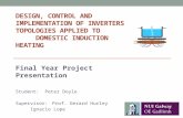 DESIGN, CONTROL AND IMPLEMENTATION OF INVERTERS TOPOLOGIES APPLIED TO DOMESTIC INDUCTION HEATING Student: Peter Doyle Supervisor: Prof. Gerard Hurley Ignacio.