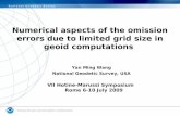Numerical aspects of the omission errors due to limited grid size in geoid computations Yan Ming Wang National Geodetic Survey, USA VII Hotine-Marussi.