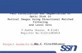 Fast Localization and Segmentation of Optic Disk in Retinal Images Using Directional Matched Filtering and Level Sets Project Guide/Co-Guide: P.Rekha Sharon,