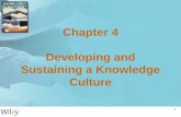 1 Chapter 4 Developing and Sustaining a Knowledge Culture.