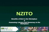 NZITO Benefits of ELN in the Workplace & Assessing Literacy and Numeracy in the Workplace.