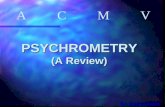 PSYCHROMETRY (A Review) A C M V Dr. Khairul Habib.