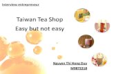 Interview entrepreneur Taiwan Tea Shop Easy but not easy Nguyen Thi Hong Duy M987Z218.