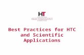 Best Practices for HTC and Scientific Applications.