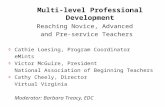 Multi-level Professional Development Reaching Novice, Advanced and Pre-service Teachers ◊ Cathie Loesing, Program Coordinator eMints ◊ Victor McGuire,