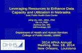 Leveraging Resources to Enhance Data Capacity and Utilization in Nebraska Joint Public Health Data Center Ming Qu, MD., MEd., PhD Ge Lin, PhD Jianhua Qin,