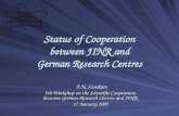 Status of Cooperation between JINR and German Research Centres A.N. Sissakian A.N. Sissakian 5th Workshop on the Scientific Cooperation between German.