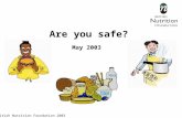 May 2003 Are you safe? © British Nutrition Foundation 2003.