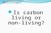 Bellringer Is carbon living or non-living?. Agenda 1. Anticipatory Set Bellringer Return project grades Homework check Announcement 2. Input: biotic and.