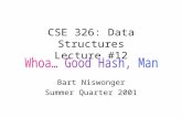 CSE 326: Data Structures Lecture #12 Bart Niswonger Summer Quarter 2001.