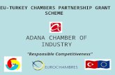 ADANA CHAMBER OF INDUSTRY “Responsible Competitiveness” EU-TURKEY CHAMBERS PARTNERSHIP GRANT SCHEME.